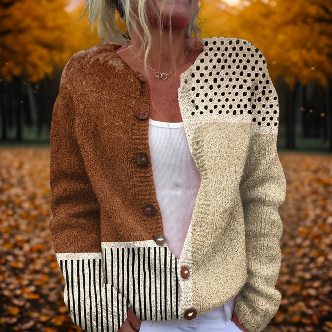 Lana | Women’s Polka Dots Cardigan with Cozy Drape
