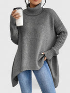 Women’s Comfortable Sweater with Turtleneck