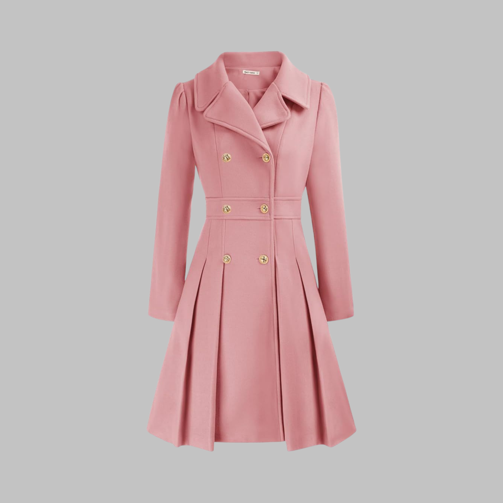 Women’s Double Button Long Sleeve Coat