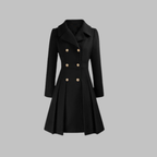 Women’s Double Button Long Sleeve Coat