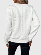 Nora | Women’s Cable Knit Sweater with Zipper