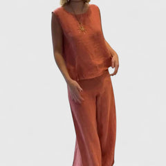 Women’s Elegant Two-Piece Set with Pockets