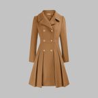 Women’s Double Button Long Sleeve Coat