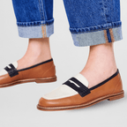 Women’s Playful Loafers with Color-Block Finish