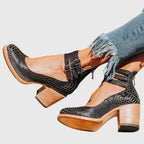 Women’s Ankle Strap Heels with Buckles