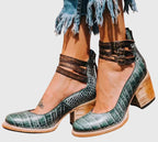 Women’s Ankle Strap Heels with Buckles