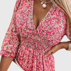Women’s Floral Puff Sleeve Dress