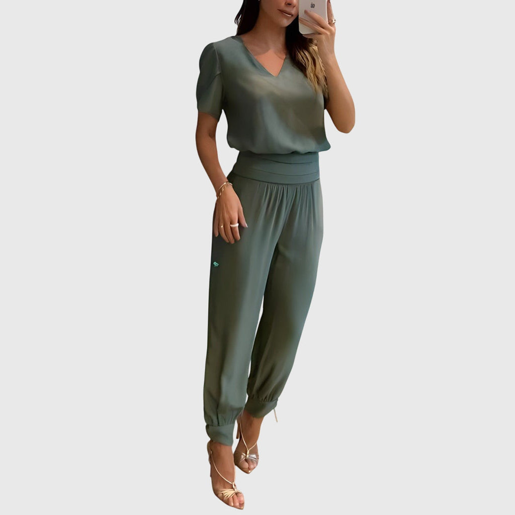 Women’s Blouse And Pants Set with Comfort