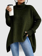 Women’s Comfortable Sweater with Turtleneck
