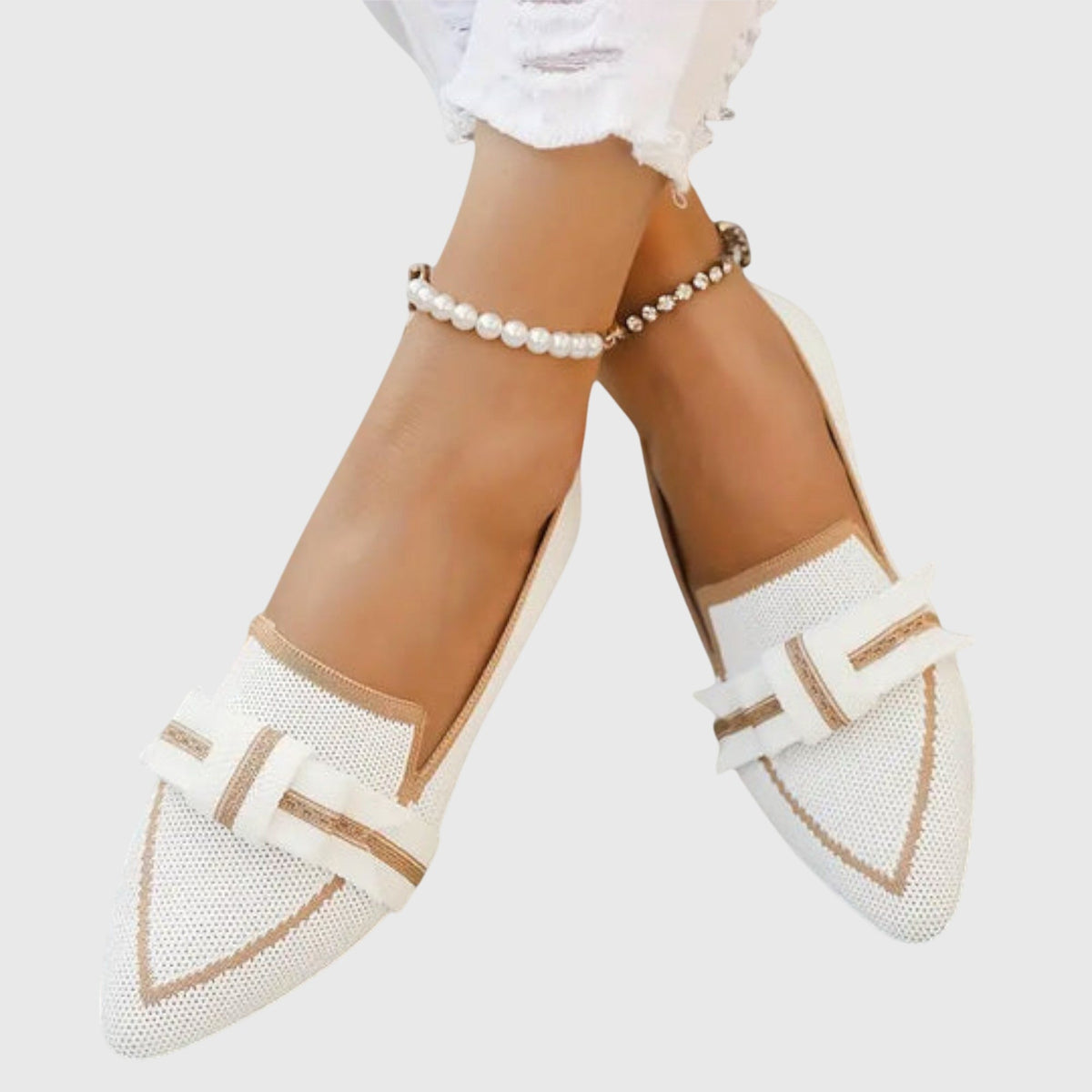 Women’s Comfy Shoes - Knot Detail