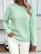 Women’s Cable Knit Sweater with All-Day Comfort
