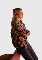 Elodie | Women’s Leopard Print Jacket with Button Front
