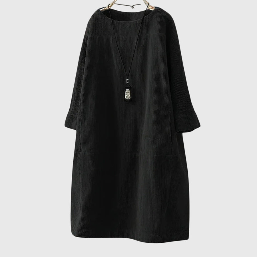 Women’s Relaxed Midi Dress with Comfortable Fit