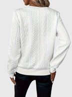 Nora | Women’s Cable Knit Sweater with Zipper