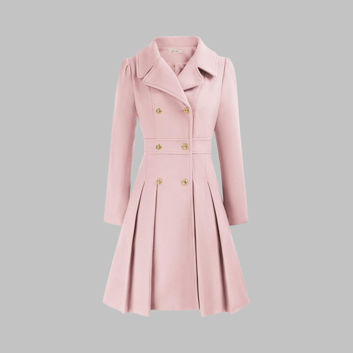 Women’s Double Button Long Sleeve Coat