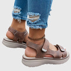 Women's Orthopedic Walking Sandals with Arch Support – Comfortable Sporty Platform Sandals