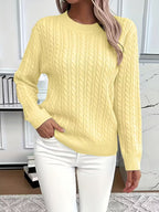 Women’s Cable Knit Sweater with All-Day Comfort