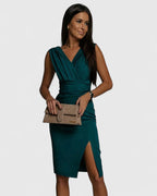 Women’s Sophisticated Dress with V-Neck