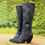 Women’s Knee-High Boots with Lace Detailing