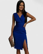 Women’s Sophisticated Dress with V-Neck