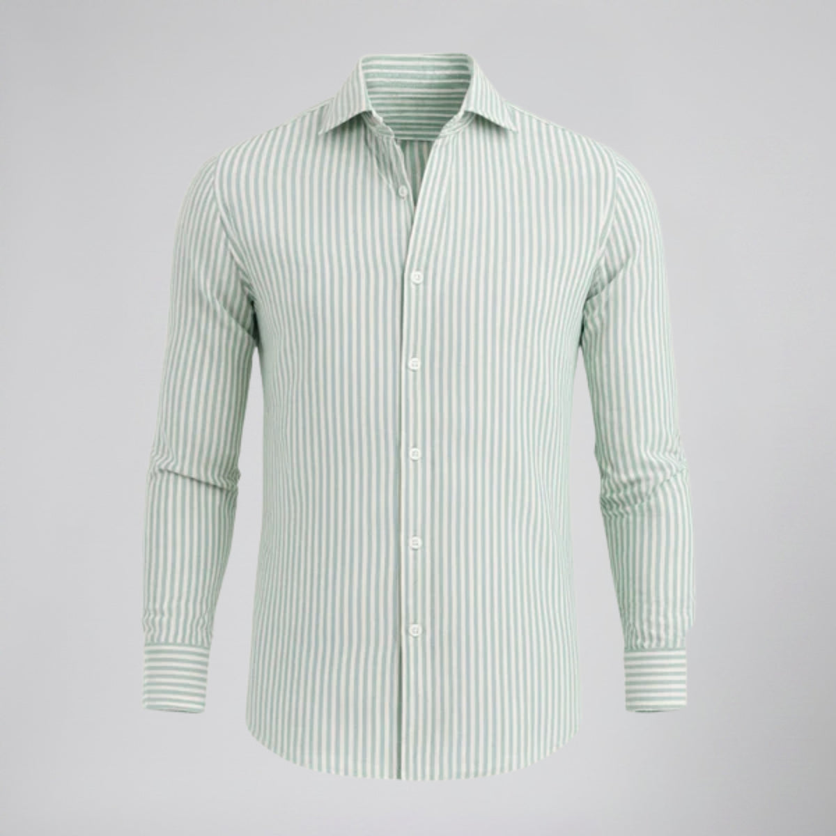 Men's Linen Shirt – Striped Resort