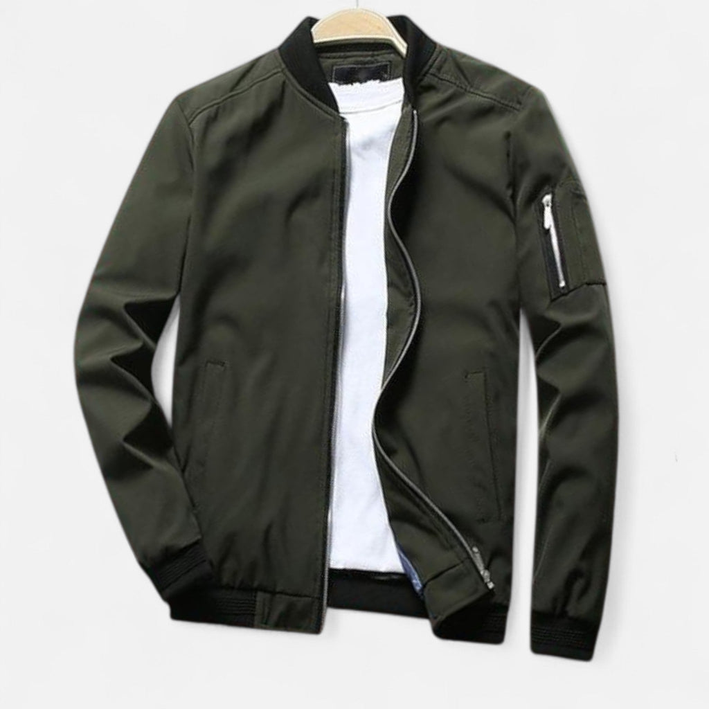 Elliot | Bomber Jacket with Ribbed Trim