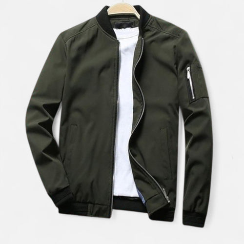Elliot | Bomber Jacket with Ribbed Trim