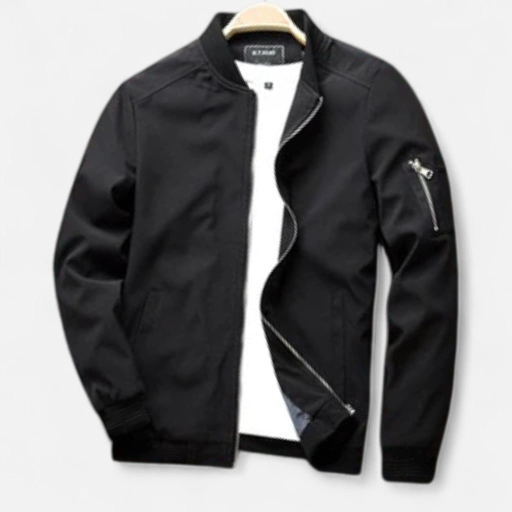 Elliot | Bomber Jacket with Ribbed Trim
