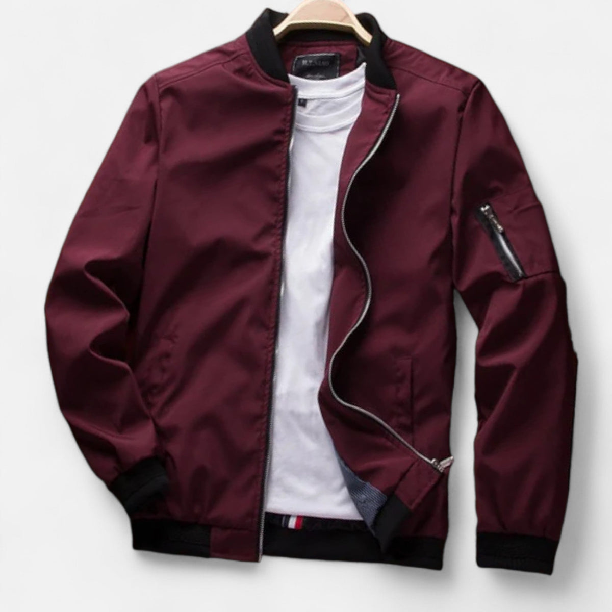 Elliot | Bomber Jacket with Ribbed Trim