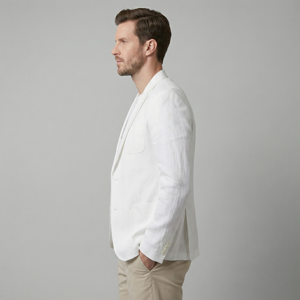 Callum | Light Blue Blazer with Notch Lapel