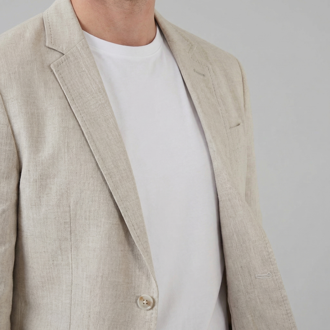 Callum | Light Blue Blazer with Notch Lapel