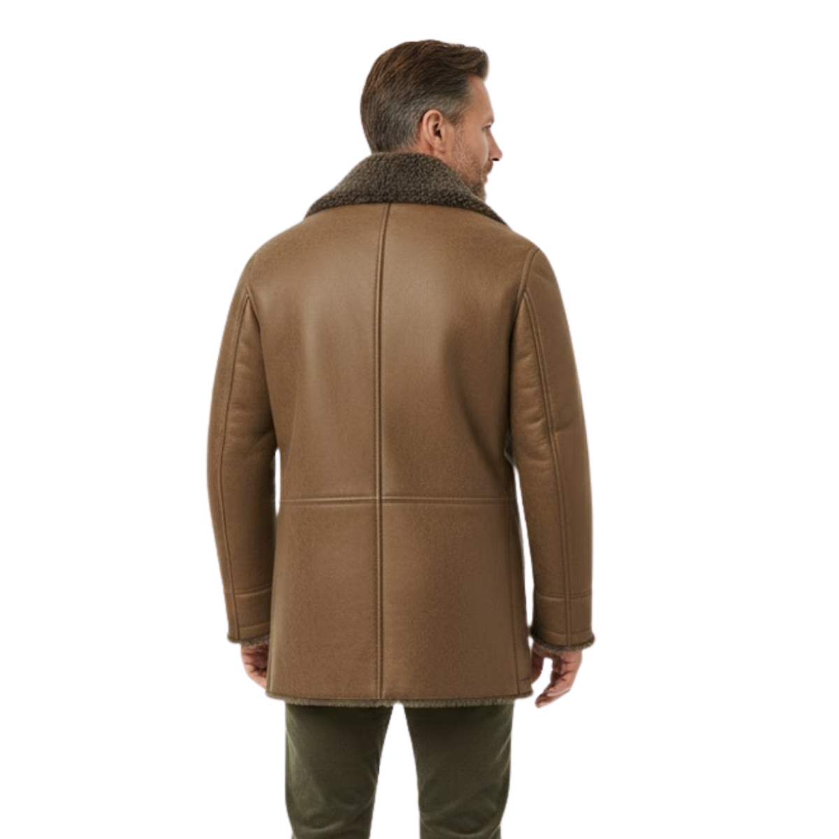Jasper | Sherpa Lined Long Coat with Faux Fur Collar