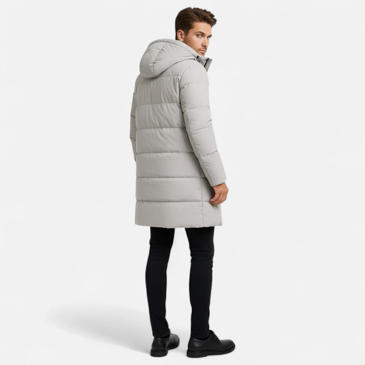 Julian | Long Puffer Jacket with Adjustable Hood