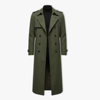 Bennett | Long Trench Coat with Notch Lapel