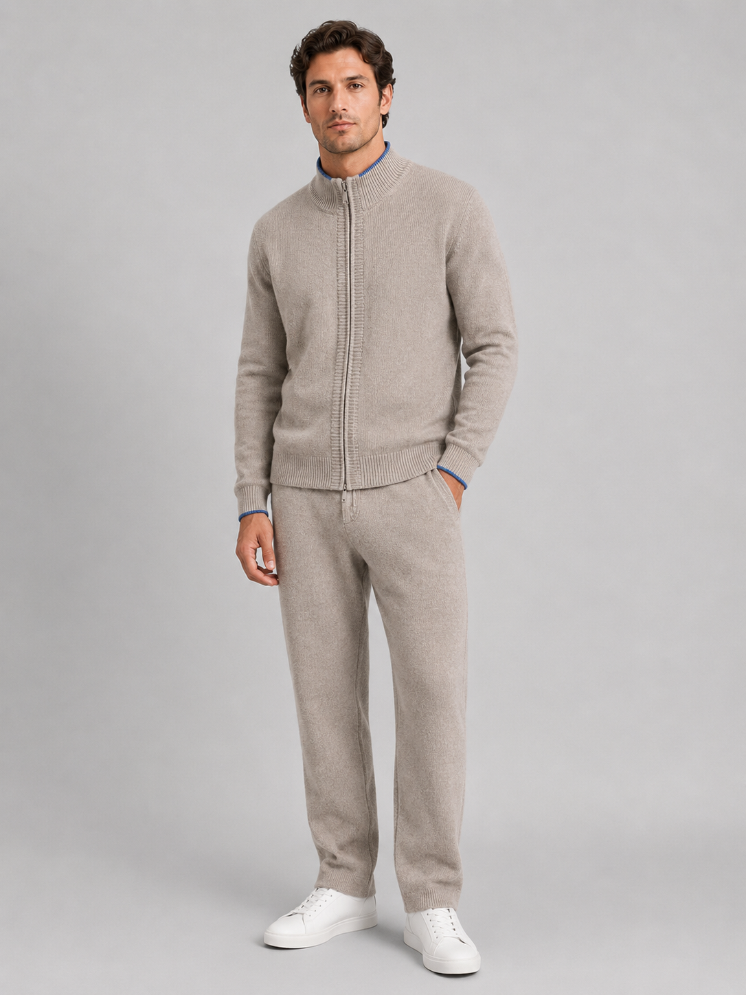 Men's Loungewear Co-Ord with Full Zip Front