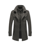 Daniel | Long Winter Coat with Double Collar