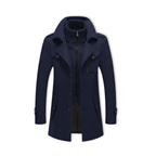Daniel | Long Winter Coat with Double Collar