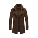 Daniel | Long Winter Coat with Double Collar