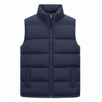 Silas | Puffer Vest with Stand Collar