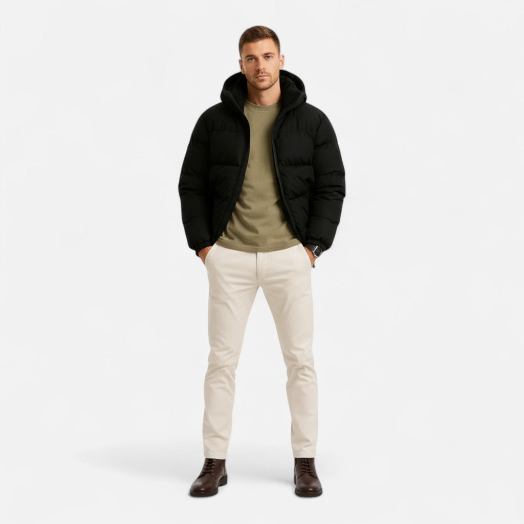 Marcus | Hooded Puffer Jacket with Full Zip