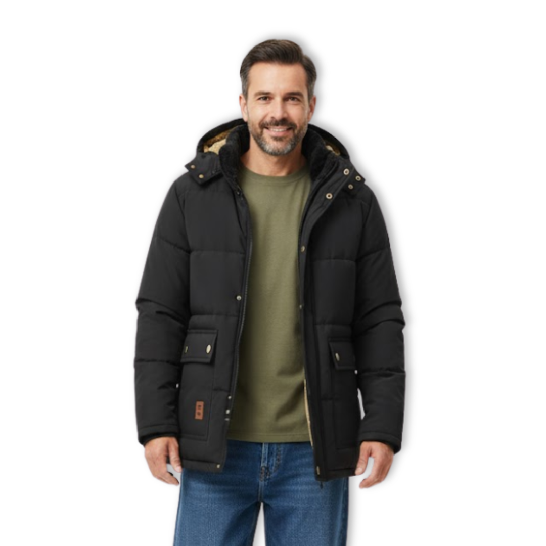 Theo | Hooded Puffer Parka with Quilted Shell