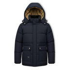 Theo | Hooded Puffer Parka with Quilted Shell