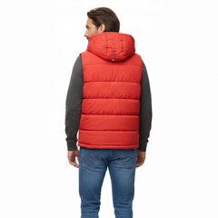 Nolan | Hooded Puffer Vest with Full Zip