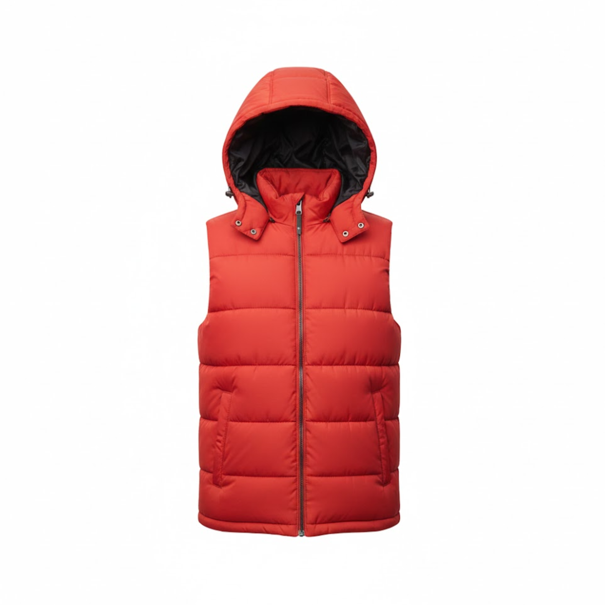 Nolan | Hooded Puffer Vest with Full Zip