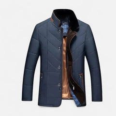 Victor | Quilted Jacket with Sherpa Lined Stand Collar