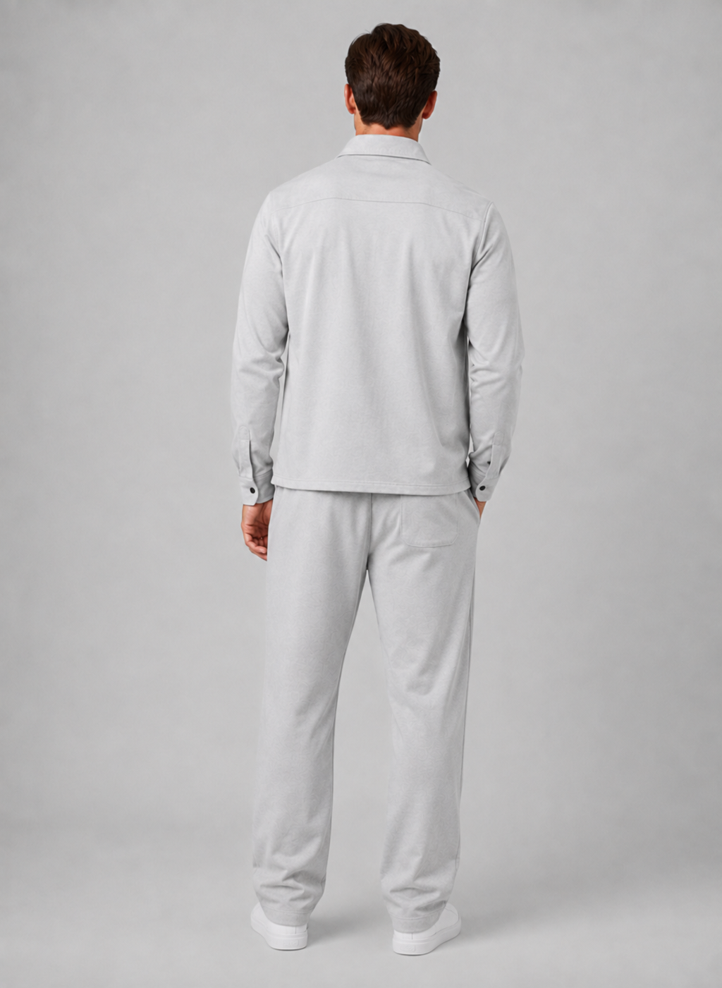 Men’s Relaxed Overshirt with press-stud front closure