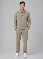 Men’s Relaxed Overshirt with press-stud front closure