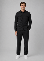 Men’s Relaxed Overshirt with press-stud front closure