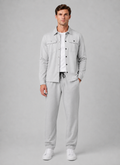 Men’s Relaxed Overshirt with press-stud front closure
