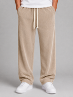 Men’s Relaxed Trousers with Drawstring Waist